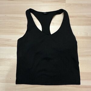 Vuori Halo Performance Crop Tank Top Black Heather Women’s Size XS